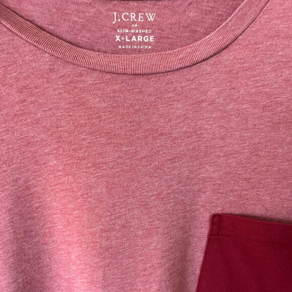 Pink/Red J-Crew Soft T-Shirt - Picture 2 of 3